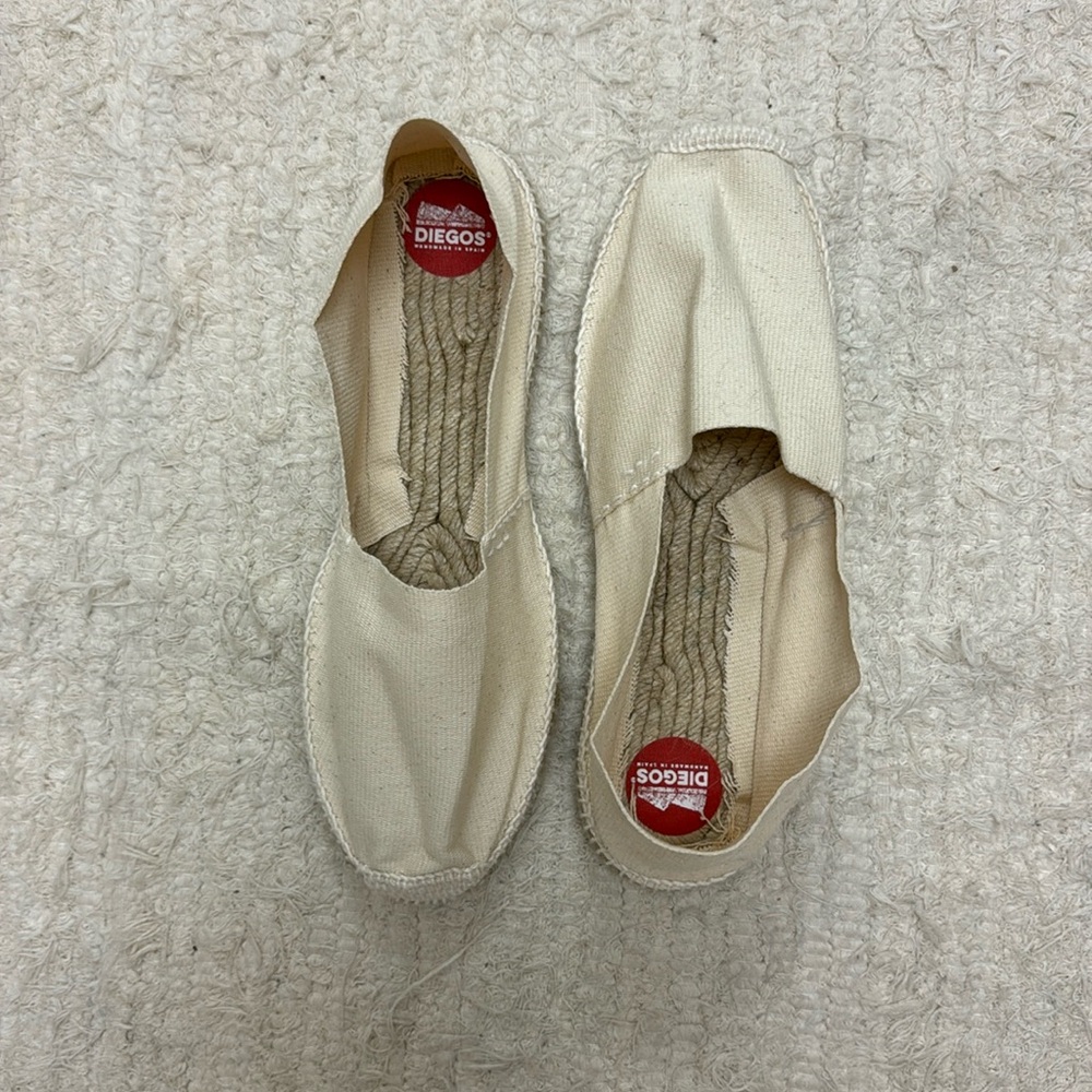 Diego’s Ivory Espadrilles - Men’s size 43/9